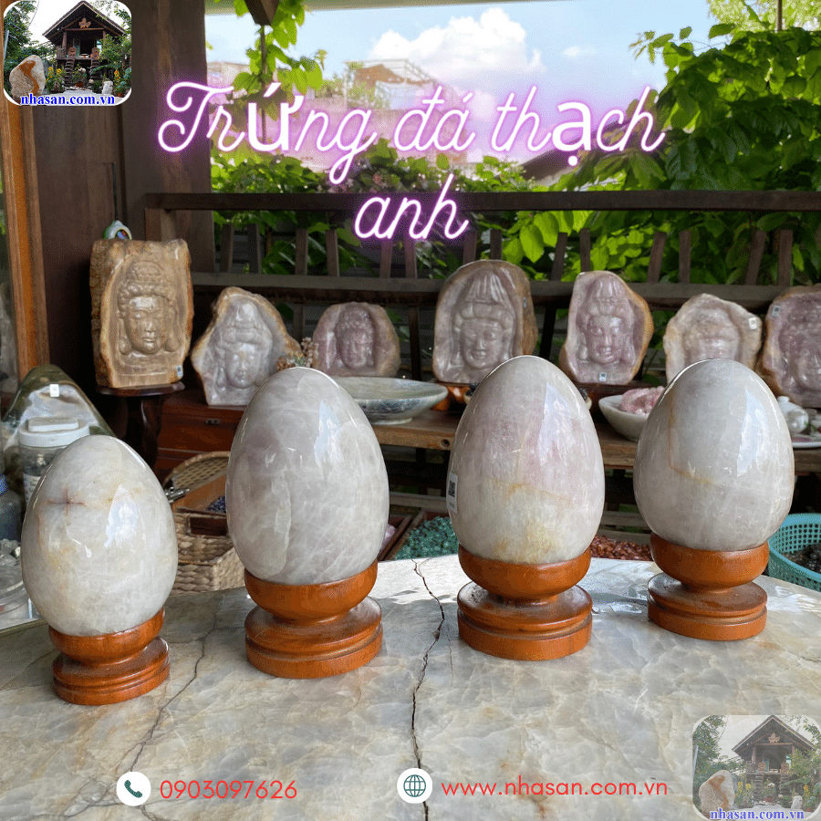 Trứng đá thạch anh là biểu tượng của trọn vẹn và viên mãn Trứng đá thạch anh là biểu tượng của trọn vẹn và viên mãn