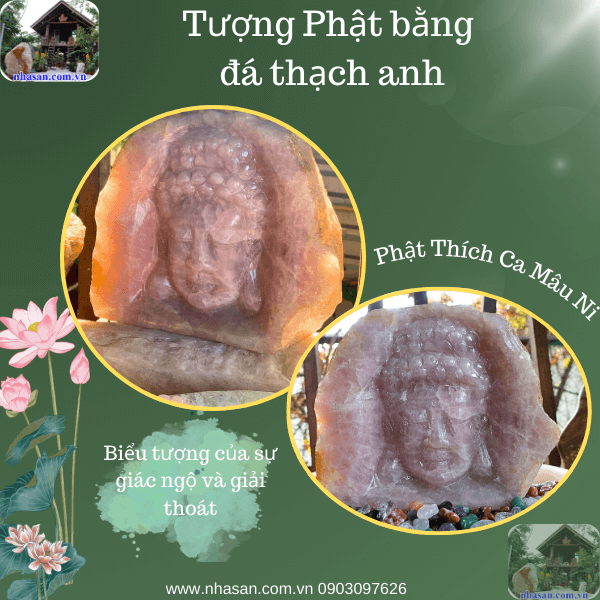 Tượng Phật Thích ca đá thạch anh tự nhiên phong thủy Tượng Phật Thích ca đá thạch anh tự nhiên phong thủy