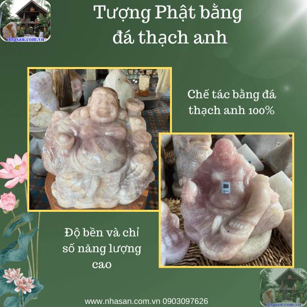 Nhà Sàn Tây Nguyên chuyên cung cấp tượng Phật đá thạch anh tự nhiên Nhà Sàn Tây Nguyên chuyên cung cấp tượng Phật đá thạch anh tự nhiên