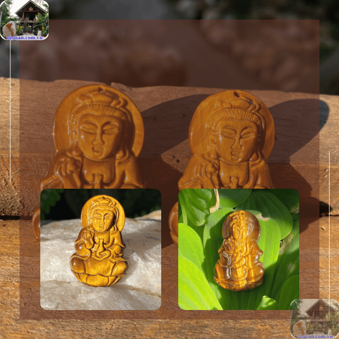 Tất cả tượng Phật Quan Âm tại Nhà Sàn Tây Nguyên được chế tác từ đá thạch anh tự nhiên Tất cả tượng Phật Quan Âm tại Nhà Sàn Tây Nguyên được chế tác từ đá thạch anh tự nhiên