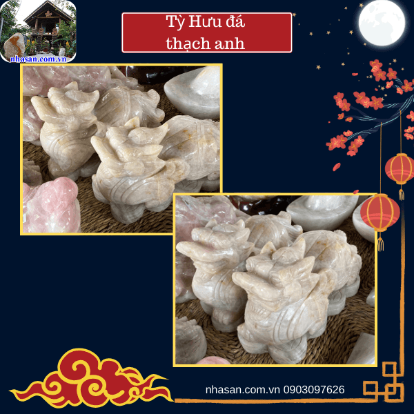 Tỳ Hưu đá thạch anh hồng Tỳ Hưu đá thạch anh hồng