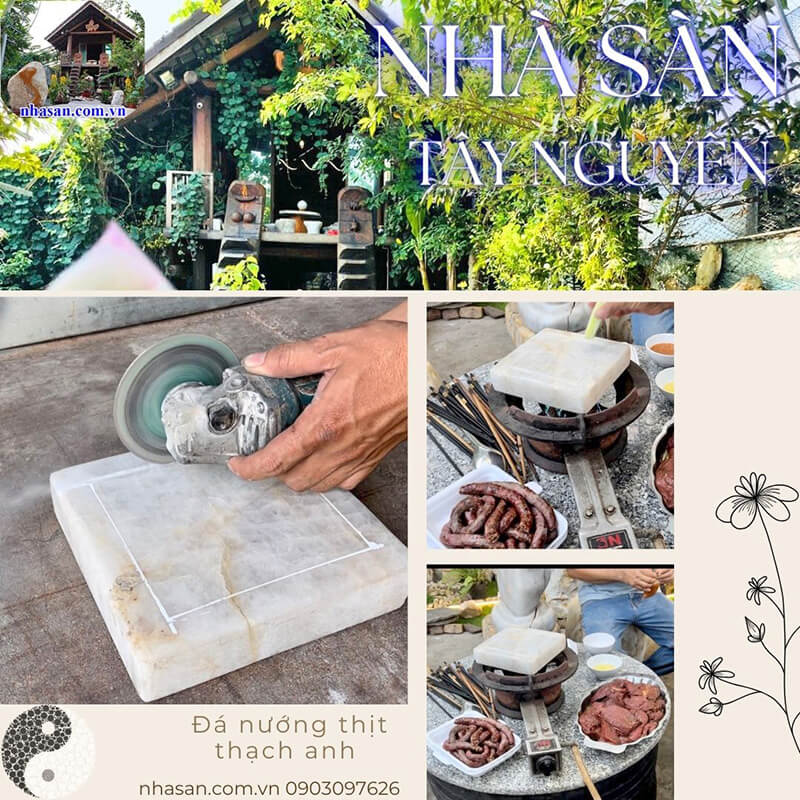 Đá nướng thịt thạch anh Đá nướng thịt thạch anh