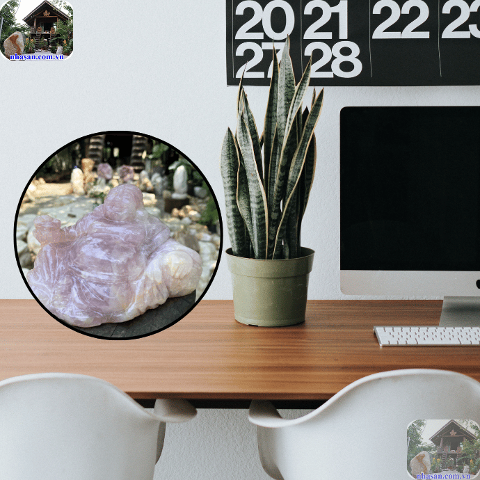 Tượng Phật Di Lặc để bàn làm việc cho người tuổi Tý Tượng Phật Di Lặc để bàn làm việc cho người tuổi Tý