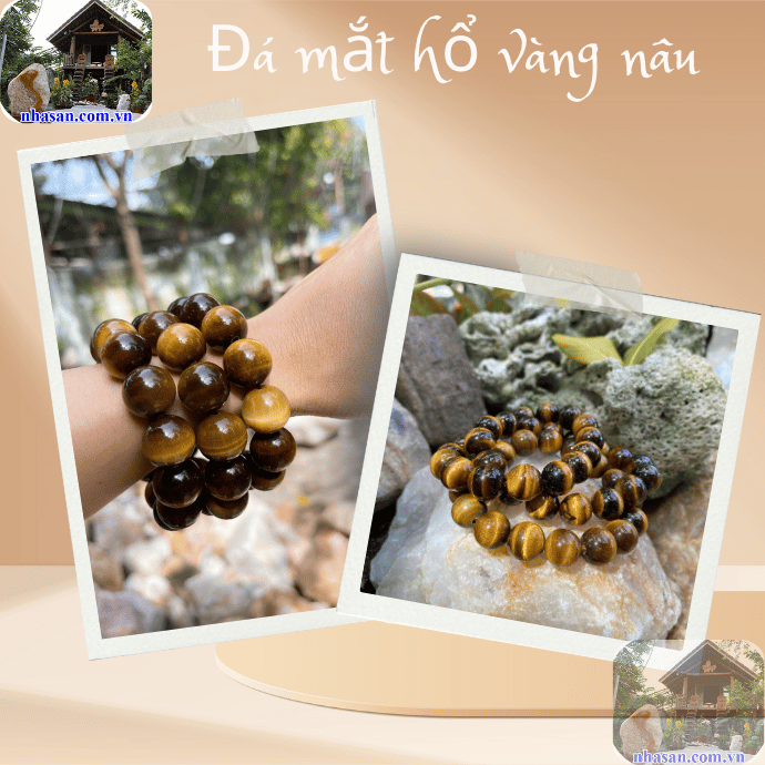 Vòng đá mắt hổ tự nhiên thường có màu sắc đẹp, vân đá rõ nét Vòng đá mắt hổ tự nhiên thường có màu sắc đẹp, vân đá rõ nét