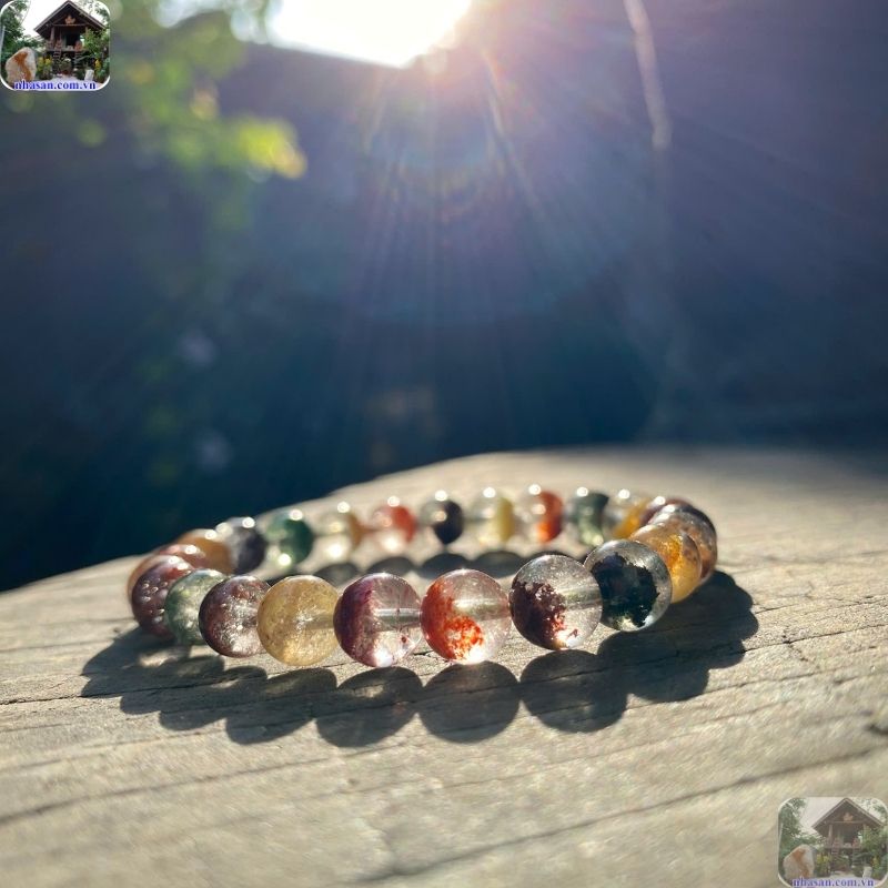Vòng đá thạch anh ưu linh nhiều màu Vòng đá thạch anh ưu linh nhiều màu