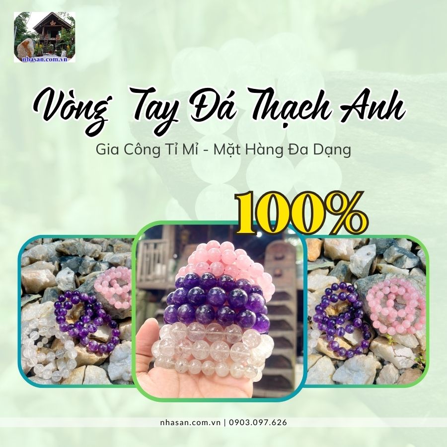 Vòng tay đá thạch anh