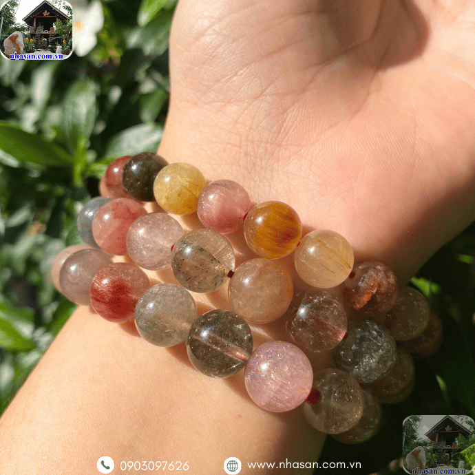 Vòng tay chế tác hoàn toàn từ đá tự nhiên 100% Vòng tay chế tác hoàn toàn từ đá tự nhiên 100%