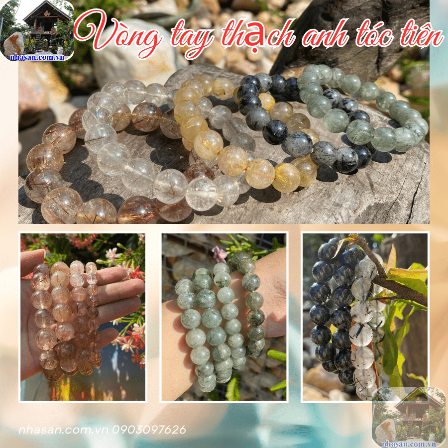 Vòng tay thạch anh tóc tiên luôn nổi bật bởi vẻ đẹp lung linh và nguồn năng lượng mạnh mẽ Vòng tay thạch anh tóc tiên luôn nổi bật bởi vẻ đẹp lung linh và nguồn năng lượng mạnh mẽ