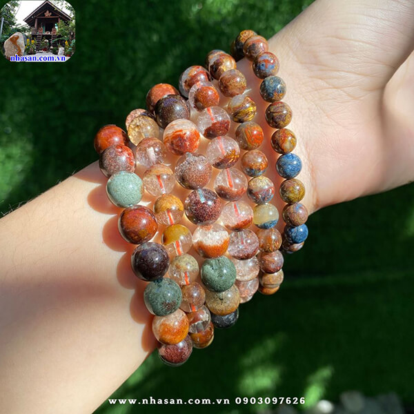 Vòng tay thạch anh ưu linh đa sắc Vòng tay thạch anh ưu linh đa sắc