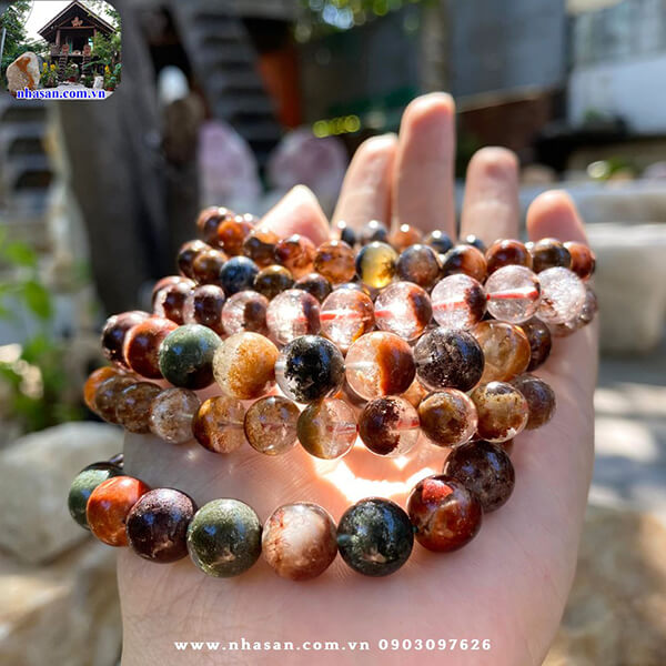 Vòng thạch anh ưu linh ngũ sắc Vòng thạch anh ưu linh ngũ sắc