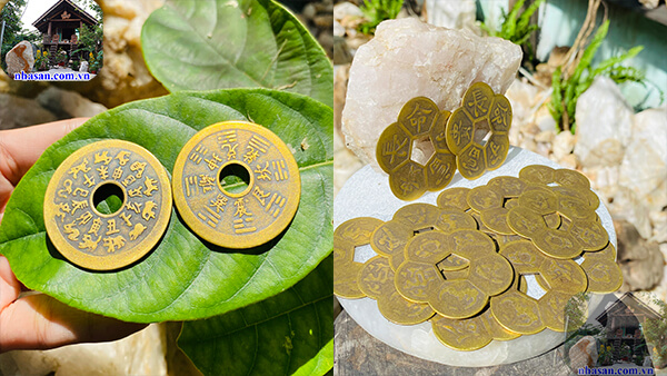 Treo đồng xu phong thủy thu hút vận khí, tài lộc Treo đồng xu phong thủy thu hút vận khí, tài lộc