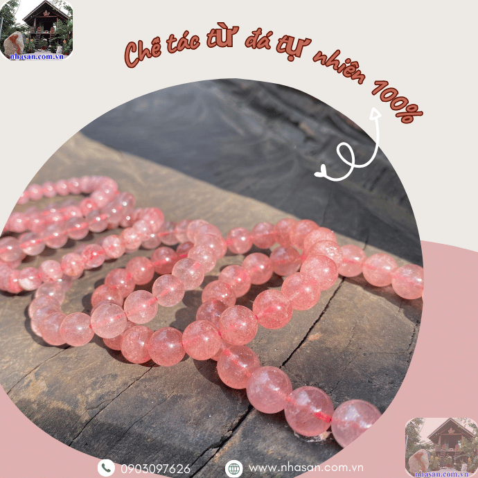 Thạch anh dâu tây tăng cường sự tập trung trong thiền hoặc yoga Thạch anh dâu tây tăng cường sự tập trung trong thiền hoặc yoga