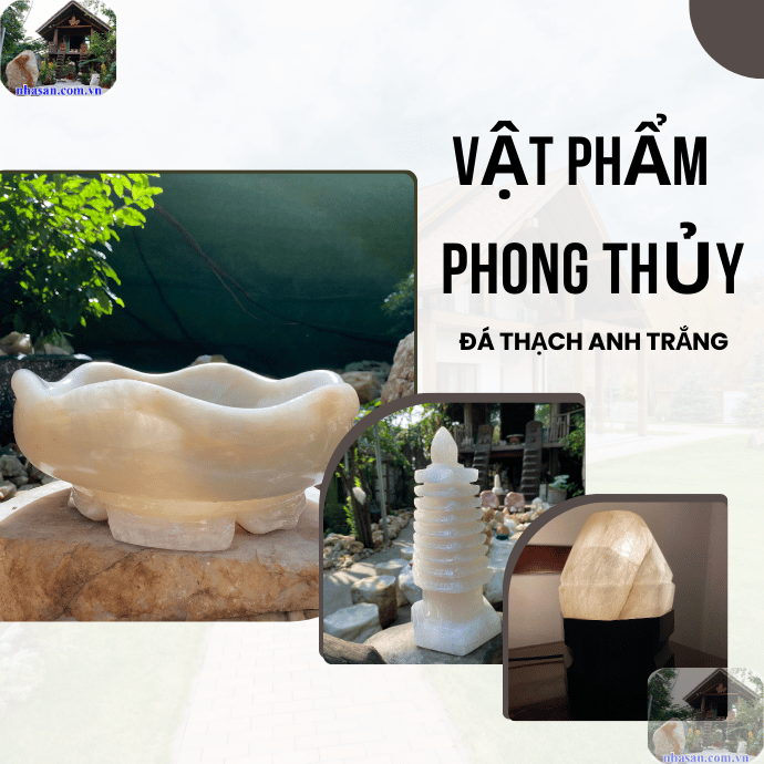 Vật phẩm chế tác từ thạch anh trắng trang trí không gian sống năng lượng Vật phẩm chế tác từ thạch anh trắng trang trí không gian sống năng lượng