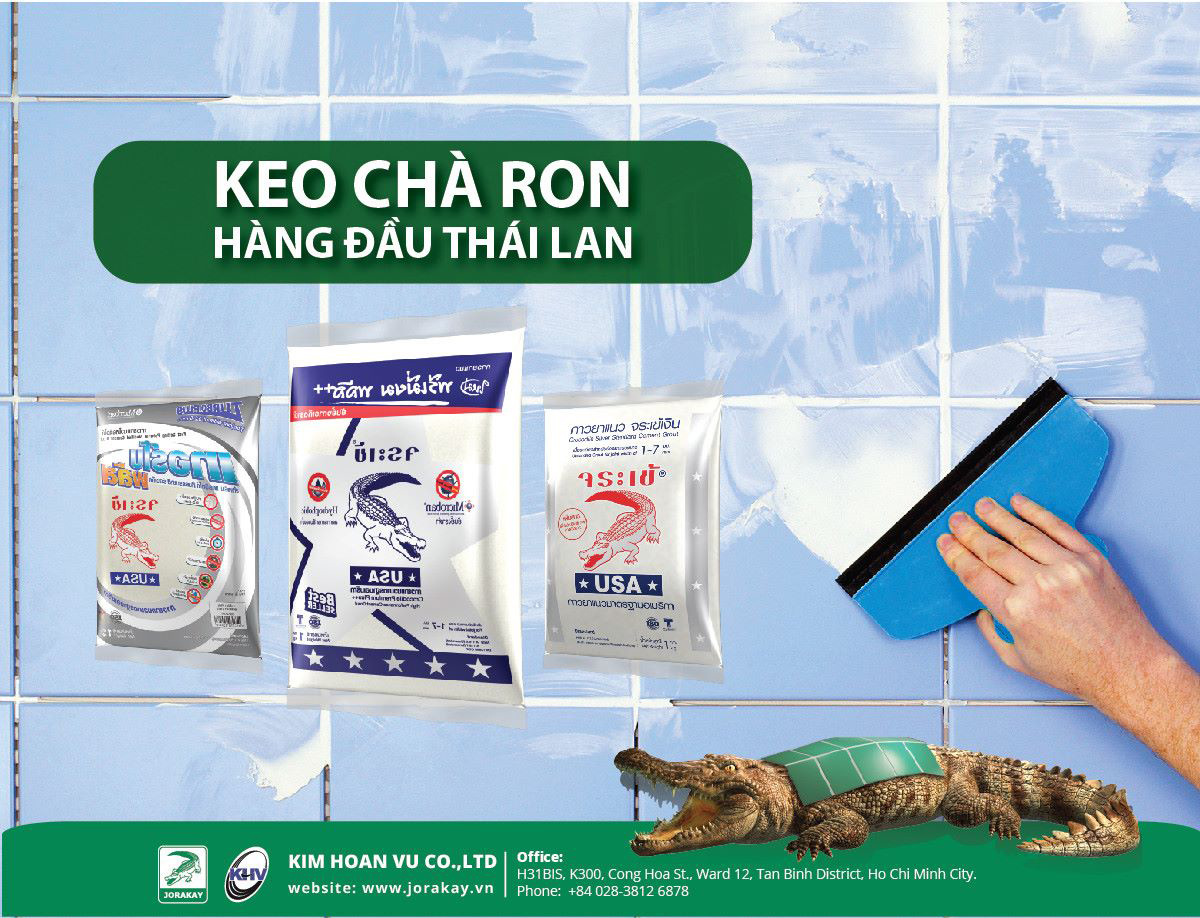 Định mức keo chà ron Crocodile