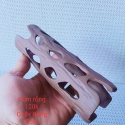 Hang Gốm Ống Cây Nâu