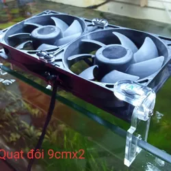 Quạt đôi làm mát hồ thuỷ sinh
