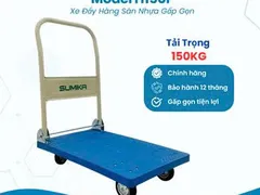 Bán Xe Đẩy Hàng Gấp Gọn Sàn Nhựa SUMIKA Tải Trọng 150KG