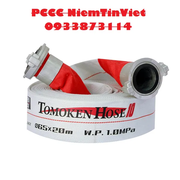 Vòi Chữa Cháy Tomoken D50 x 20m x1.6Mpa FIREST Kèm Khớp Nối GOST
