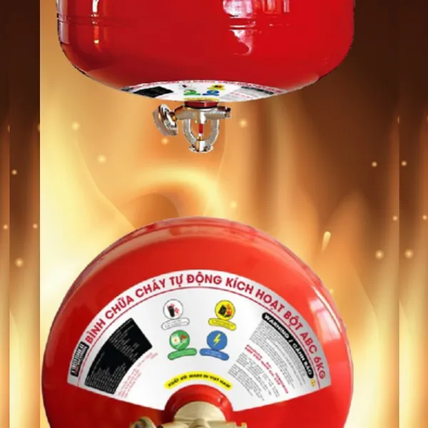 Bình Cầu Chữa Cháy Tomoken Bột ABC 6Kg