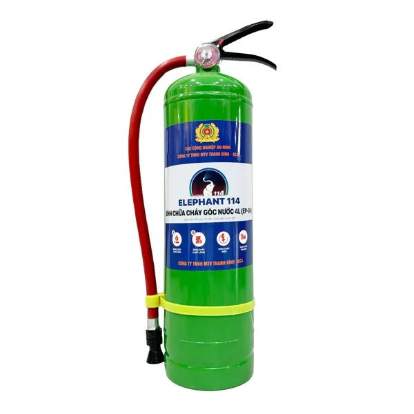 Bình Cứu Hỏa Elephant 114 Pin Xe Điện 4 Lít EP-04