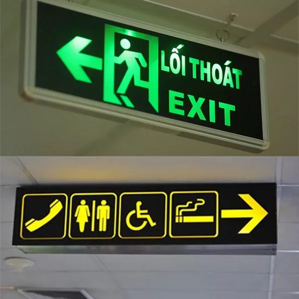 Đèn Exit Thoát Hiểm Chỉ Hướng