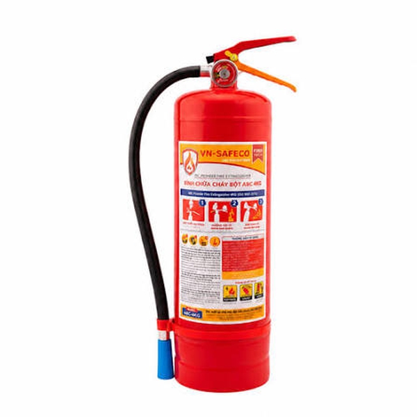 Bình Chữa Cháy Bột ABC 4Kg VN-SAFECO