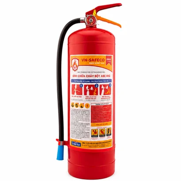 Bình Chữa Cháy Bột ABC 8Kg VN-SAFECO
