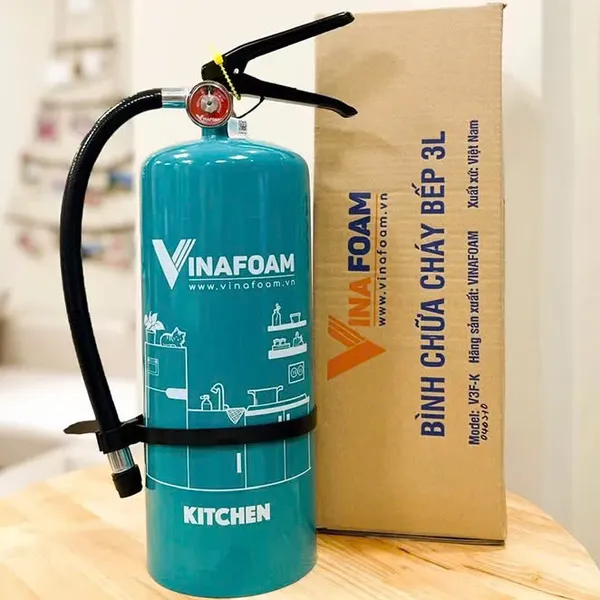Bình Chữa Cháy Bọt Foam 3L Dành Cho Bếp V3F-K Vinafoam