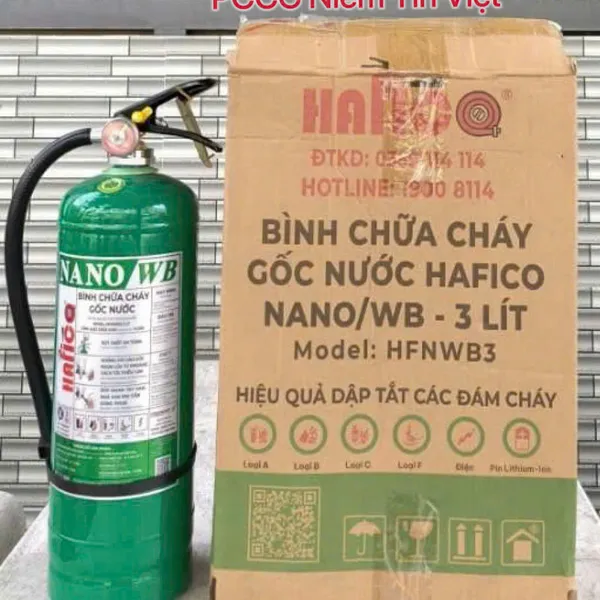 Bình Chữa Cháy Hafico Gốc Nước 3Lít NANO/WB HFNWB3