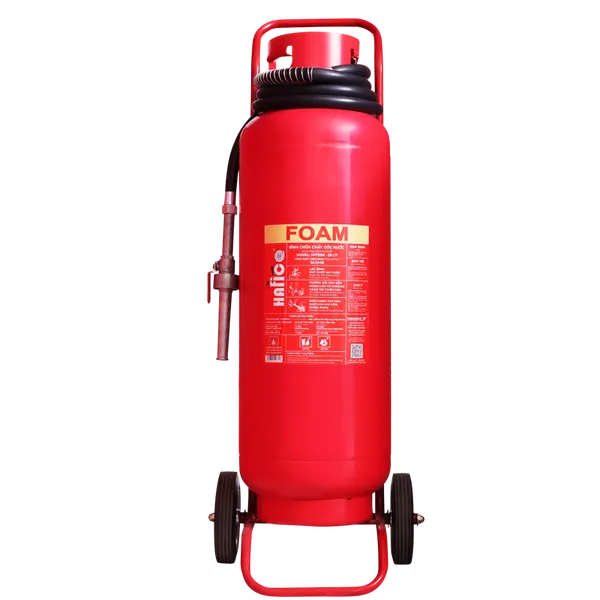 Bình Cứu Hỏa Xe Đẩy Hafico Bọt Foam 50Lít HFF50M