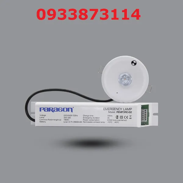 Đèn Sạc Khẩn Cấp Âm Trần PEMF3RC-G2