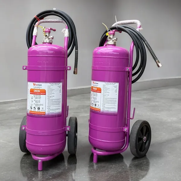 Bình Chữa Cháy Xe Đẩy Điện Pin Lithium ORION 50L OR-50 Vinafoam