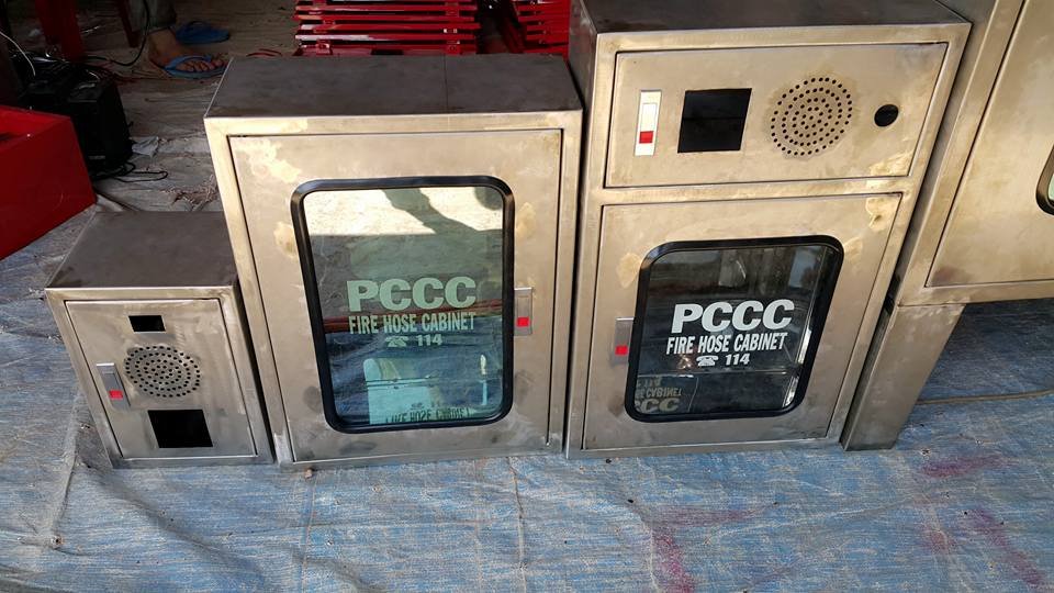 ✓Tủ Chữa Cháy Tổ Hợp INOX Trong Nhà-Ngoài Trời