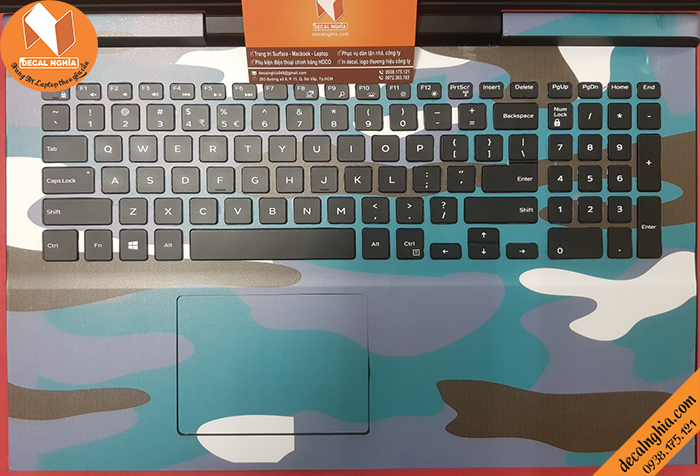 Dán bàn phím laptop xuyên đèn