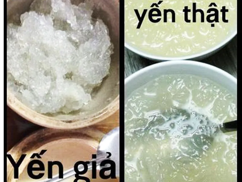 6 CÁCH PHÂN BIỆT YẾN THẬT, YẾN GIẢ