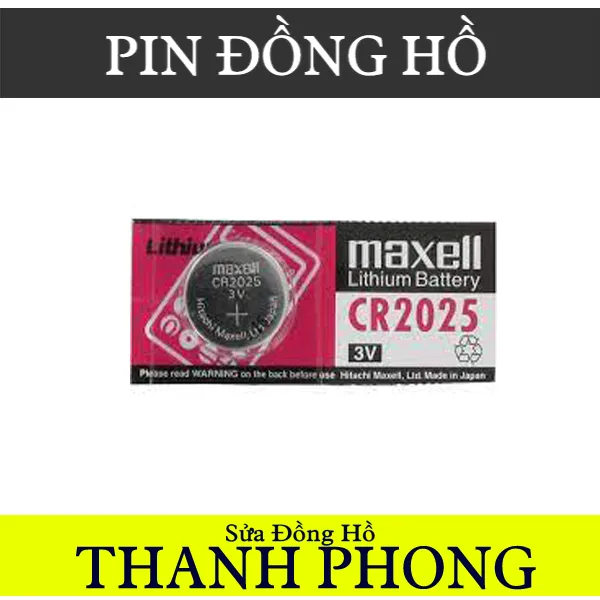 PIN ĐỒNG HỒ MAXELL CR2025 LITHIUM 3VOLT