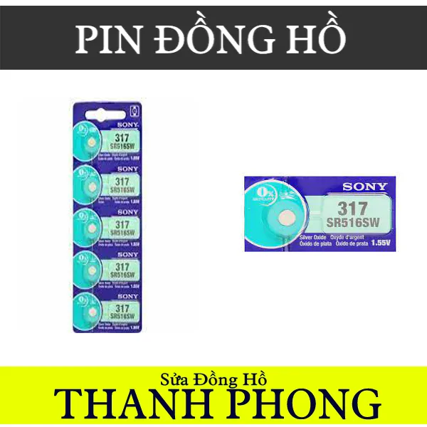 PIN ĐỒNG HỒ SONY SR 516 W