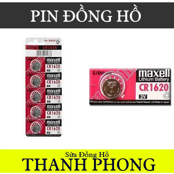 PIN ĐỒNG HỒ MAXELL CR1620 LITHIUM 3VOLT