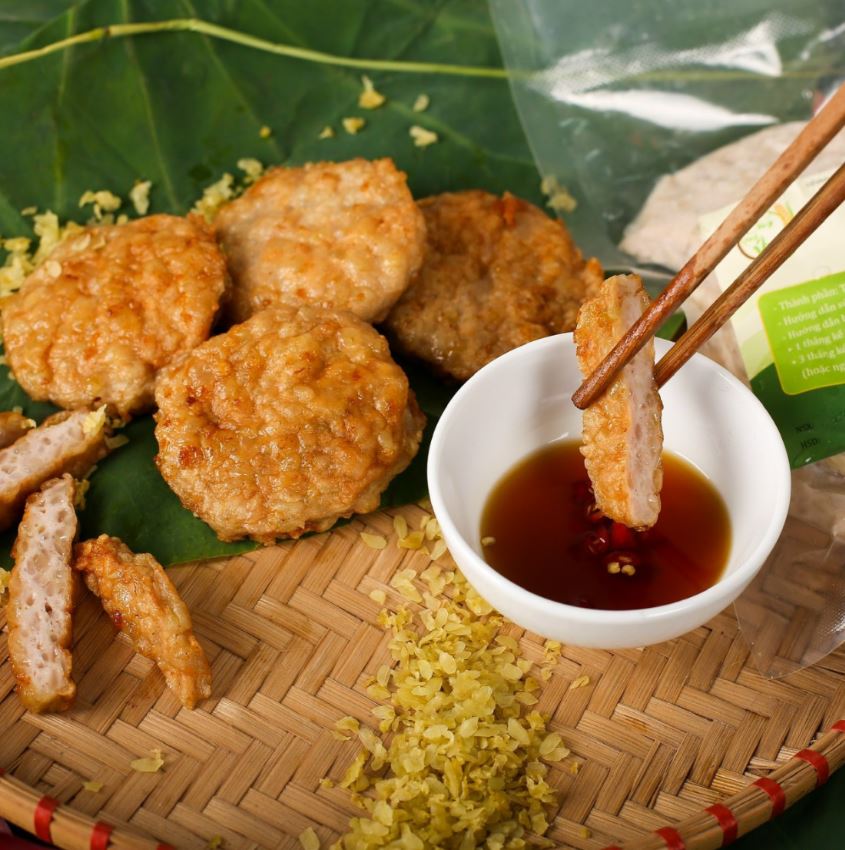 Chả cốm Hà Nội thơm ngon dẻo ngọt Chả cốm Hà Nội thơm ngon dẻo ngọt