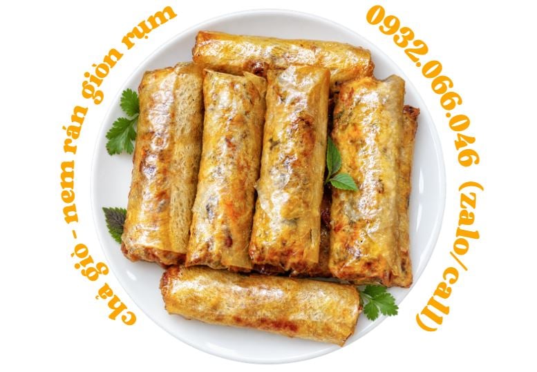 Chả giò ăn kèm bún đậu mắm tôm giá sỉ Chả giò ăn kèm bún đậu mắm tôm giòn tan trong miệng