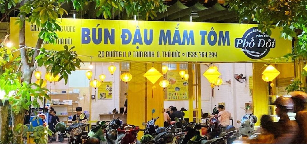 Quán bún đậu mắm tôm Phố Đôi tại Thủ Đức TPHCM Quán bún đậu mắm tôm Phố Đôi tại Thủ Đức TPHCM