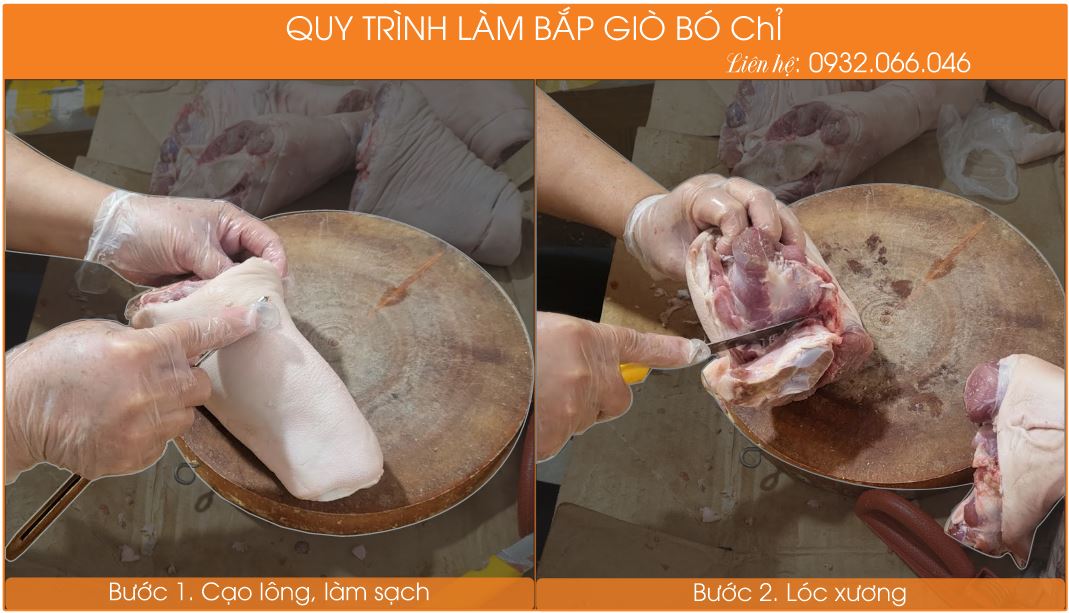Thịt bắp giò heo bó chỉ luộc thơm ngon TPHCM Thịt bắp giò heo bó chỉ luộc thơm ngon TPHCM