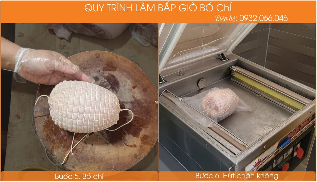 Thịt bắp giò heo bó chỉ luộc thơm ngon TPHCM Thịt bắp giò heo bó chỉ luộc thơm ngon TPHCM