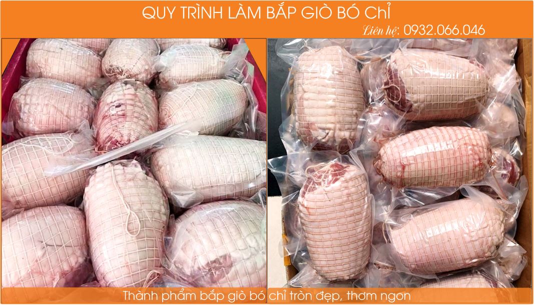 Thịt bắp giò heo bó chỉ luộc thơm ngon TPHCM Thịt bắp giò heo bó chỉ luộc thơm ngon TPHCM