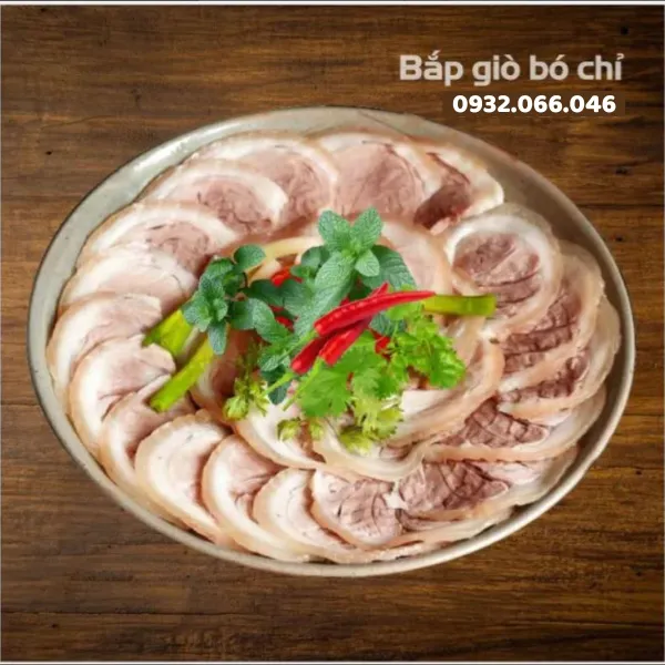 Thịt bắp giò heo cuốn chỉ