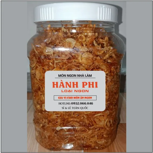 Hành phi nhà làm thơm giòn loại ngon