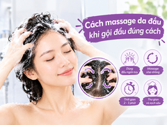 Cách massage da đầu khi gội đầu đúng cách