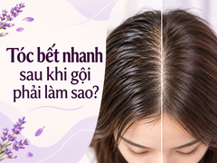 Tóc bết nhanh sau khi gội phải làm sao? 