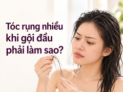 Tóc rụng nhiều khi gội đầu phải làm sao ?