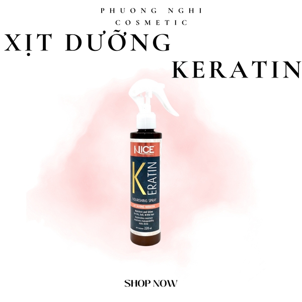 XỊT DƯỠNG TÓC KERATIN NOURISHING SPRAY.